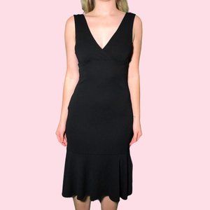 Vintage 90s / Y2K Black Midi Dress